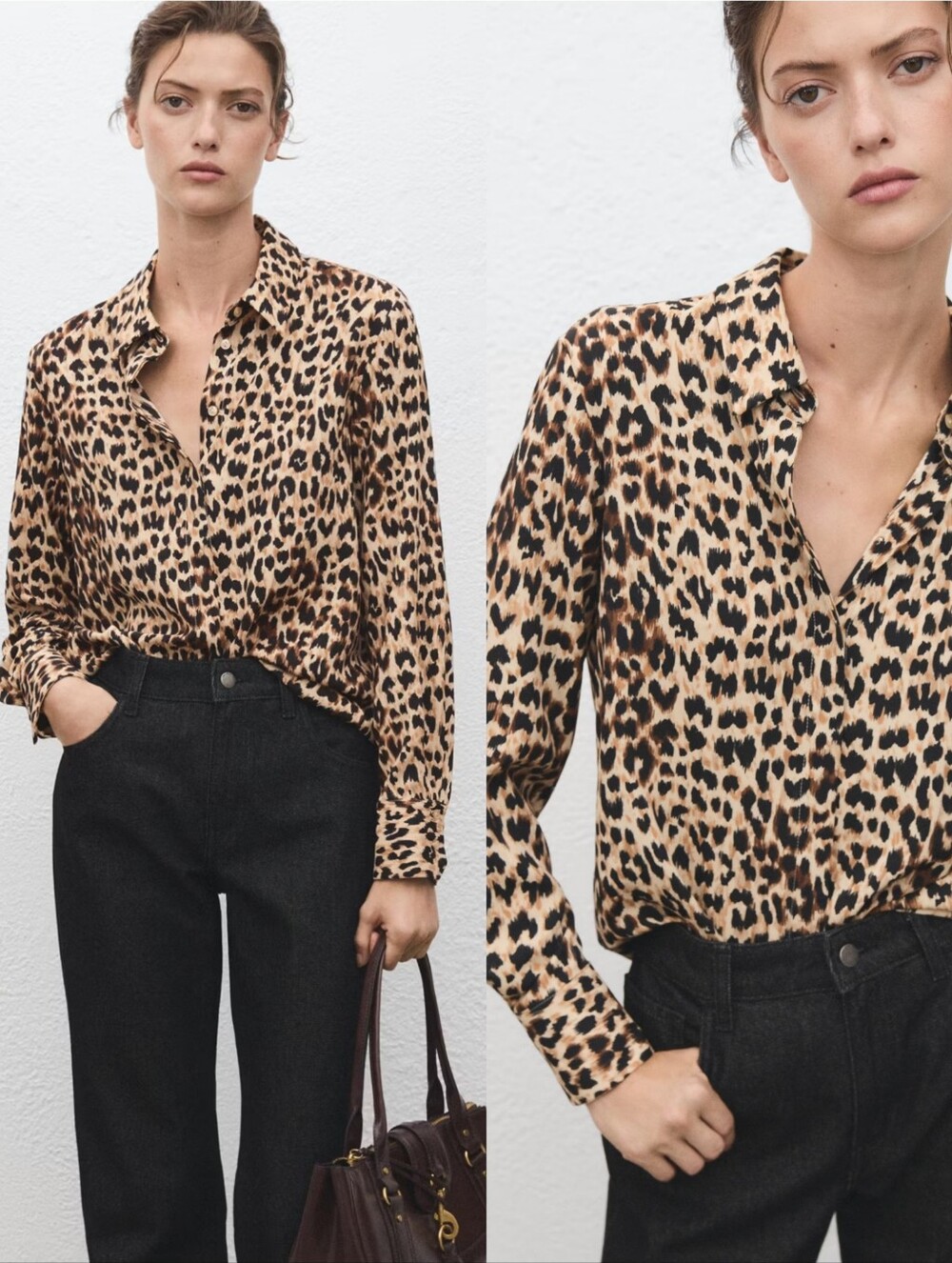 MANGO Leopard Shirt